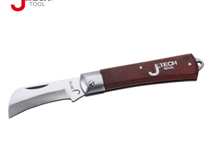 捷科（JETECH）EK-8A 直刃木柄电工刀